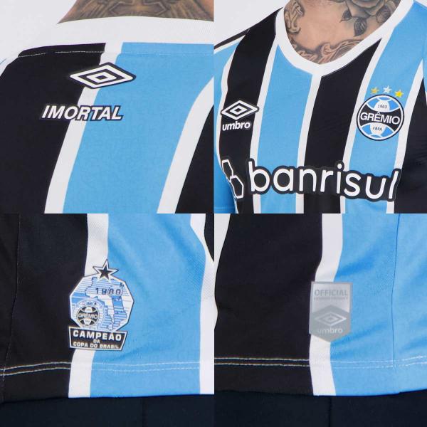 Imagem de Camisa Umbro Grêmio I 2024 7 Renato Gaúcho