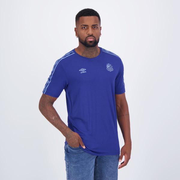 Imagem de Camisa Umbro Santos Concentração 2024 Marinho