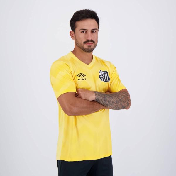 Imagem de Camisa Umbro Santos Goleiro 2024 Amarela