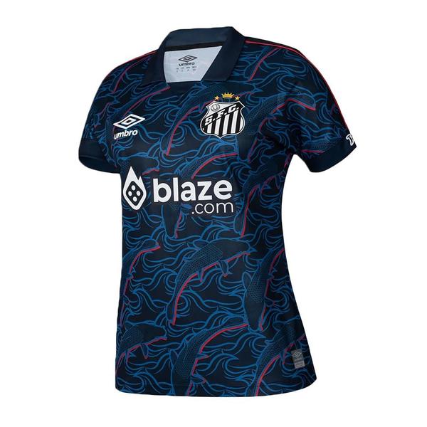 Imagem de Camisa Umbro Santos Oficial 3 2023 Feminina - Atleta