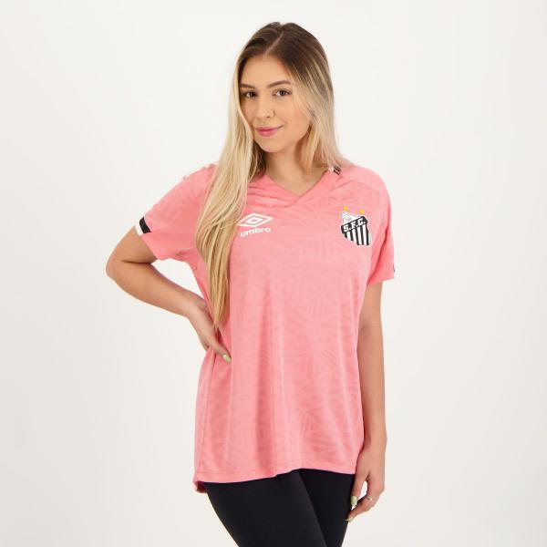 Imagem de Camisa Umbro Santos Outubro Rosa 2022 Feminina