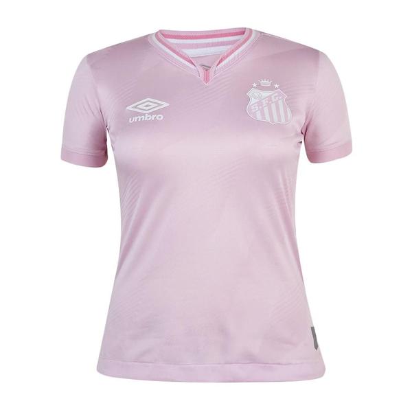 Imagem de Camisa umbro santos outubro rosa 2024 feminina