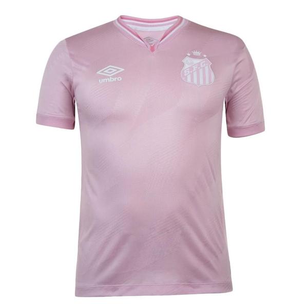 Imagem de Camisa umbro santos outubro rosa 2024 masculina