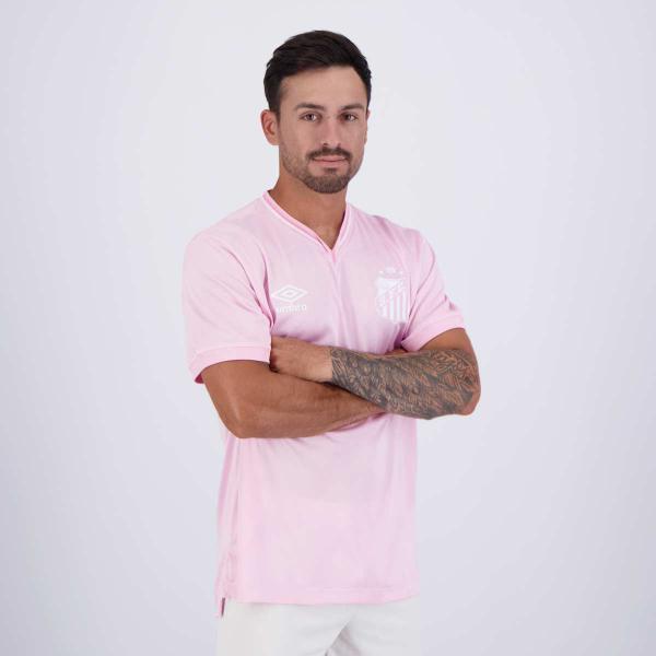 Imagem de Camisa Umbro Santos Outubro Rosa 2024