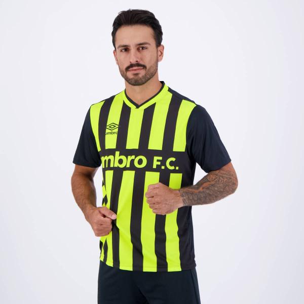 Imagem de Camisa Umbro Sponsor Preto e Verde