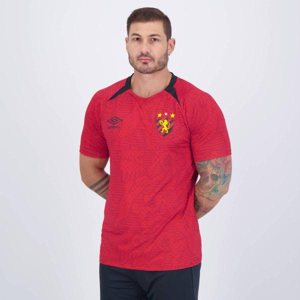 Camisa Umbro Sport Recife Aquecimento 2024 Vermelha Imagem de Camisa Umbro Sport Recife Aquecimento 2024 Vermelha