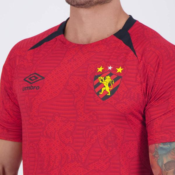 Camisa Umbro Sport Recife Aquecimento 2024 Vermelha Imagem de Camisa Umbro Sport Recife Aquecimento 2024 Vermelha