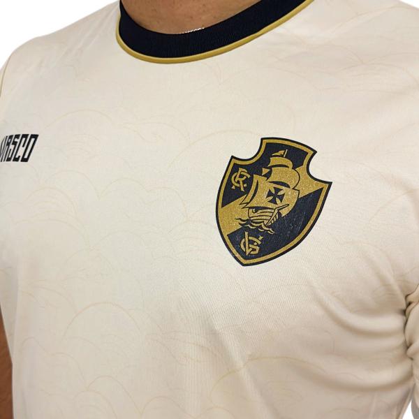 Camisa Vasco da Gama Advento Bege - Masculino - Braziline Imagem de Camisa Vasco da Gama Advento Bege - Masculino