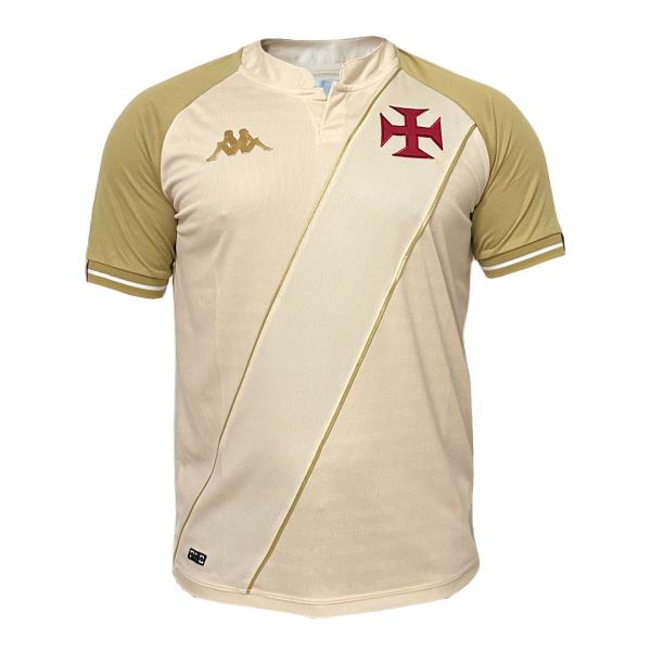 Imagem de Camisa Vasco da Gama Kappa 2024 Uniforme 3 Bege - Masculino