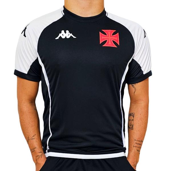 Imagem de Camisa Vasco da Gama Kappa Supporter Basic Preta - Masculino