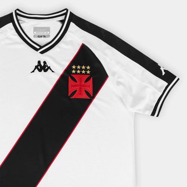 Imagem de Camisa Vasco II Kombat 24/25 (s/n) Torcedor Kappa Masculina Branca - Ref EKVA212030