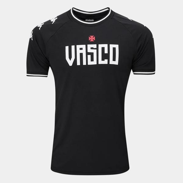 Imagem de Camisa Vasco Lettering Masculina Kappa Original 24/25 Preta