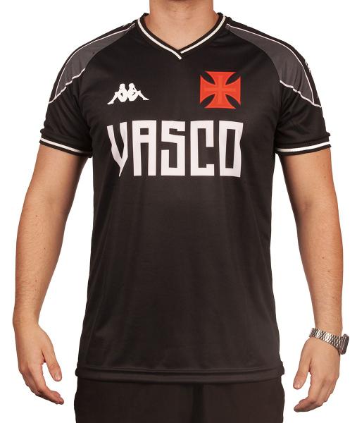 Imagem de Camisa Vasco Oficial Supporter II Kappa Preto Original 2023