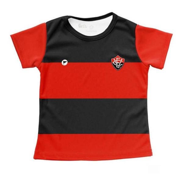 Imagem de Camisa Vitória Baby Look Bebê Listrada Oficial