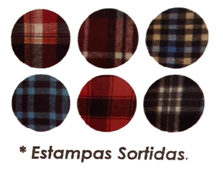 Imagem de Camisa Xadrez Flanelada C/ Lenço Fantasia Festa Junina De 2 À 8 Anos