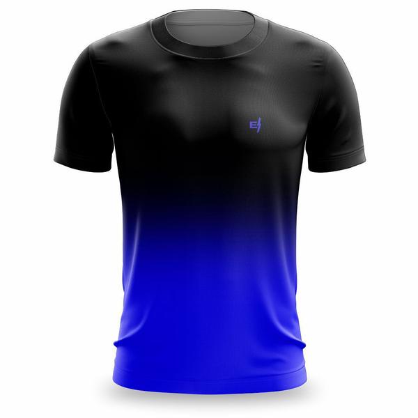 Imagem de Camiseta Academia Masculina Camisa Musculação Dry UV Caminhada Treino Corrida Bike