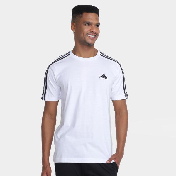 Camiseta Adidas Essentials 3 Stripes Masculina Camiseta Adidas Essentials 3 Stripes Masculina