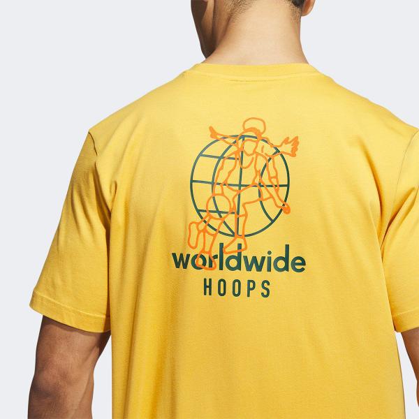 Imagem de Camiseta Adidas World Wide Hoops Hbr Masculina