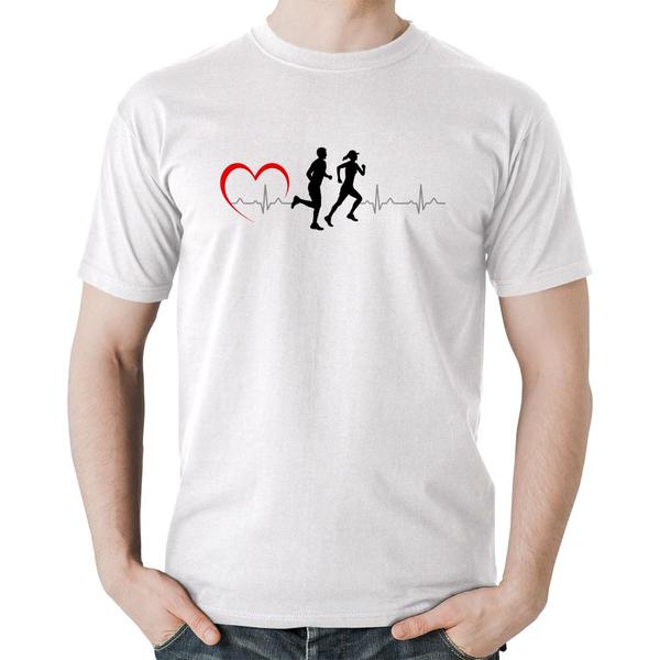 Camiseta Algodão Batimentos Cardíacos Corrida Coração - Foca na Moda Imagem de Camiseta Algodão Batimentos Cardíacos Corrida Coração - Foca na Moda