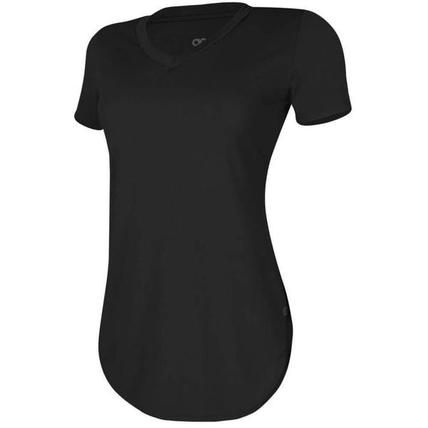 Imagem de Camiseta Alto Giro Feminina Skin Fit Alongada Gola V