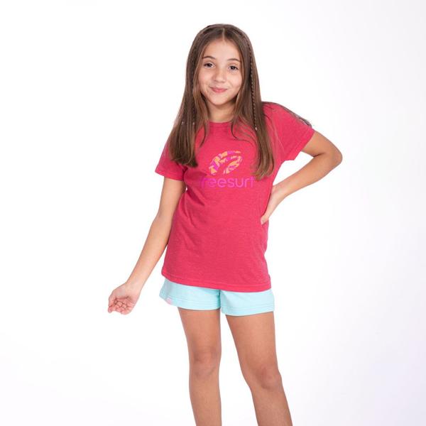 Imagem de Camiseta Baby Look Infantil em Meia Malha com Estampa