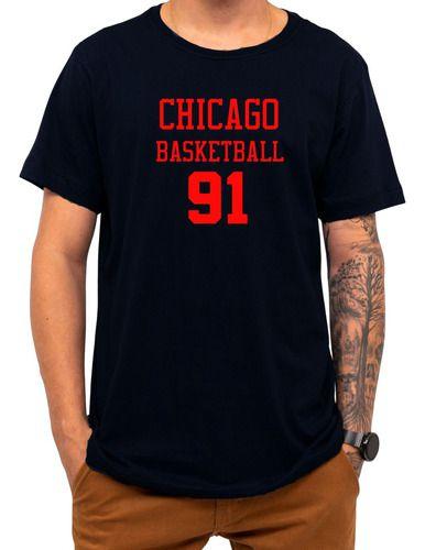 Imagem de Camiseta Basquete Chicago Basketball Número 91 Esportiva