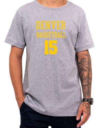 Imagem de Camiseta Basquete Denver Basketball Número 15 Esportiva