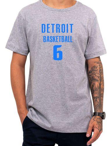 Imagem de Camiseta Basquete Detroit Basketball Número 6 Esportiva