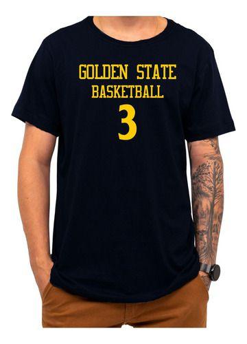 Imagem de Camiseta Basquete Golden State Basketball Número 3 Esportiva