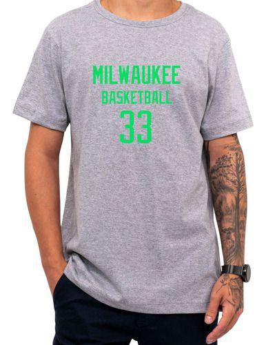 Imagem de Camiseta Basquete Milwaukee Basketball Número 33 Esportiva