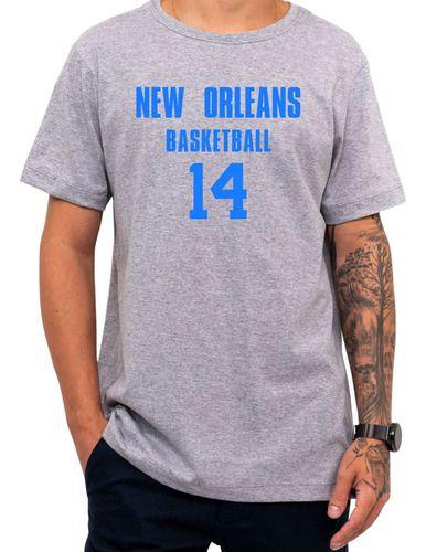 Imagem de Camiseta Basquete New Orleans Basketball Número 14 Esportiva