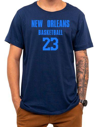 Imagem de Camiseta Basquete New Orleans Basketball Número 23 Esportiva