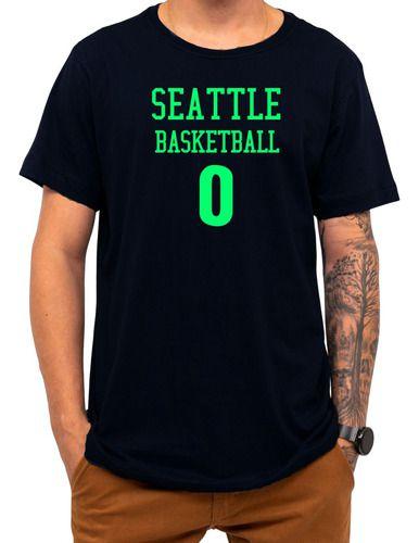 Imagem de Camiseta Basquete Seattle Basketball Número 0 Esportiva