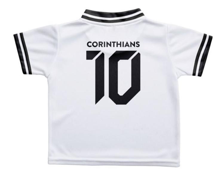 Imagem de Camiseta Bebê Corinthians Branca Oficial - Torcida Baby