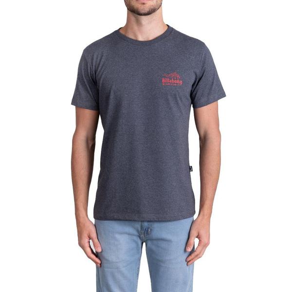 Imagem de Camiseta Billabong Bong Davis Masculina Cinza Escuro Mescla