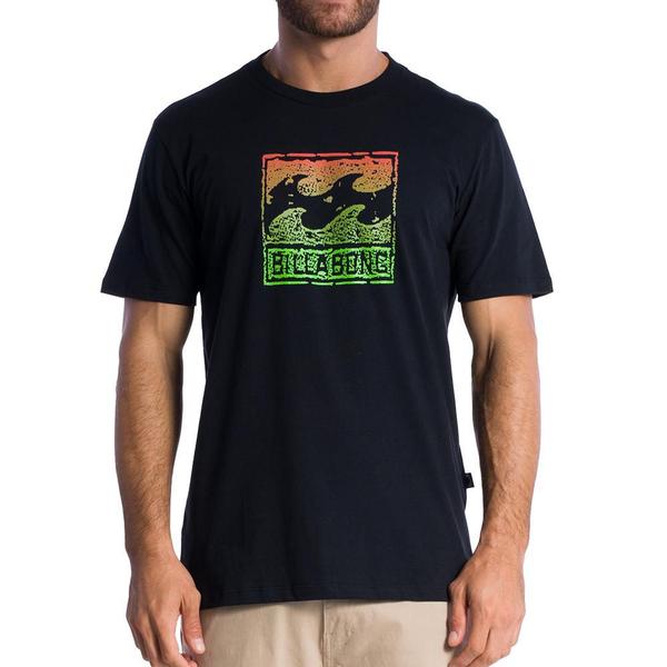 Imagem de Camiseta Billabong Crayon Wave II SM24 Masculina Preto