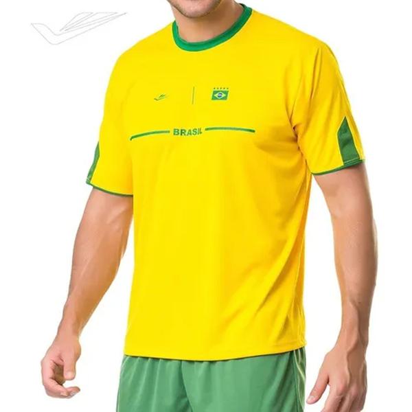 Imagem de Camiseta brasil  jogo futebol torcedor elite masculina