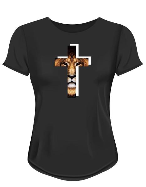 Imagem de Camiseta Camisa Gospel Leão na Cruz MD67