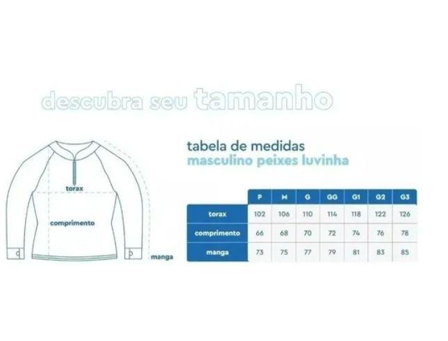 Imagem de Camiseta Camisa Pesca Proteção Uv50 Mar Negro - Brasil P