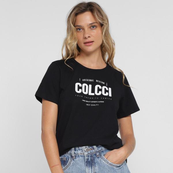 Camiseta Colcci Logo Feminina Camiseta Colcci Logo Feminina
