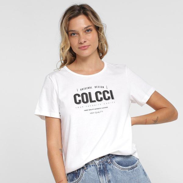 Camiseta Colcci Logo Feminina Camiseta Colcci Logo Feminina