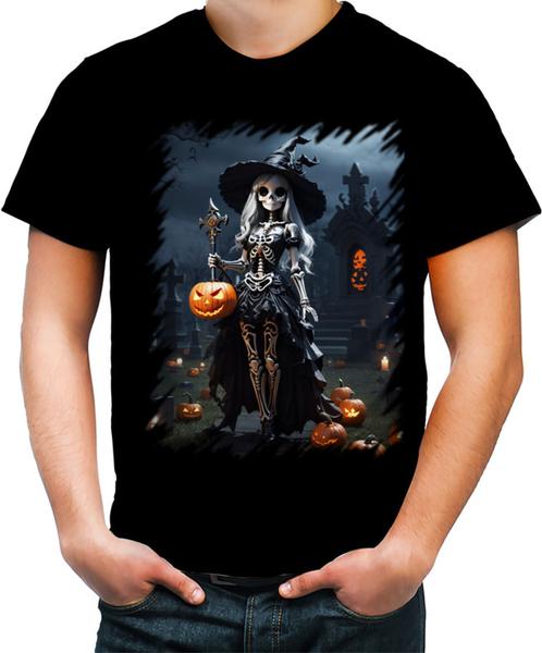 Imagem de Camiseta Colorida Bruxa Caveira Halloween 20