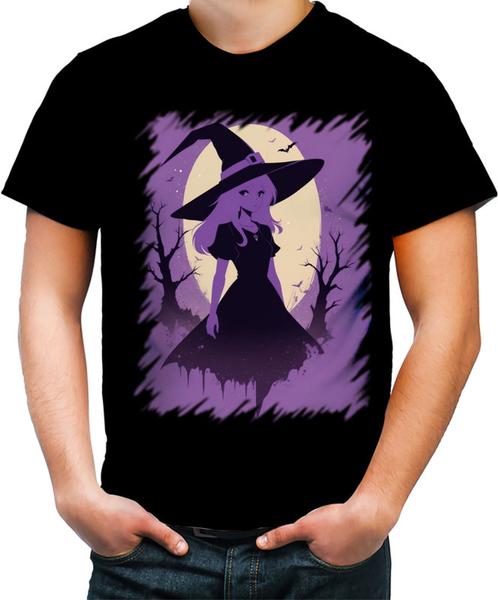 Imagem de Camiseta Colorida Bruxa Halloween Púrpura Festa 5