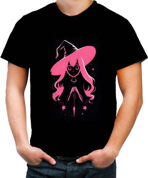 Imagem de Camiseta Colorida Bruxa Halloween Rosa 2