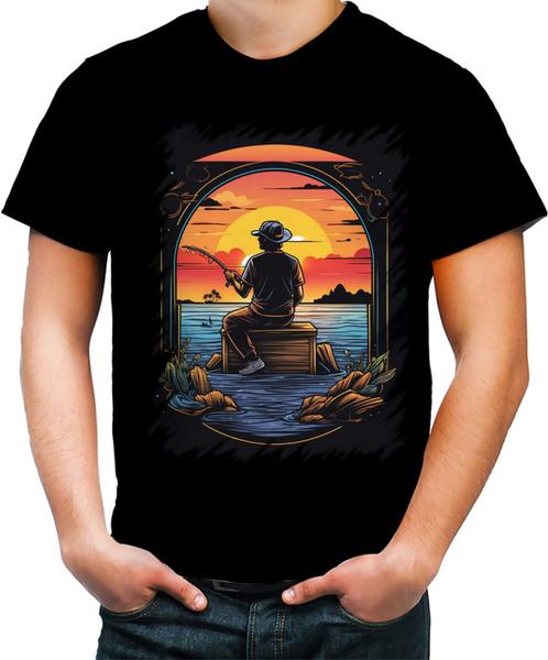 Imagem de Camiseta Colorida Pesca Esportiva Pôr do Sol Peixes 20