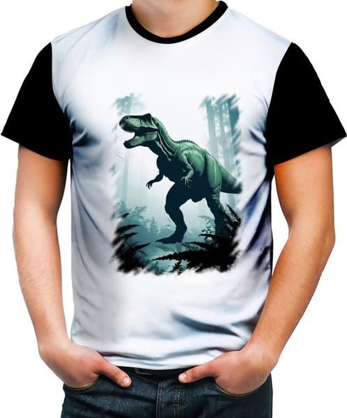 Imagem de Camiseta Colorida T-Rex Tiranossauro Dinossauro Jurassico 1