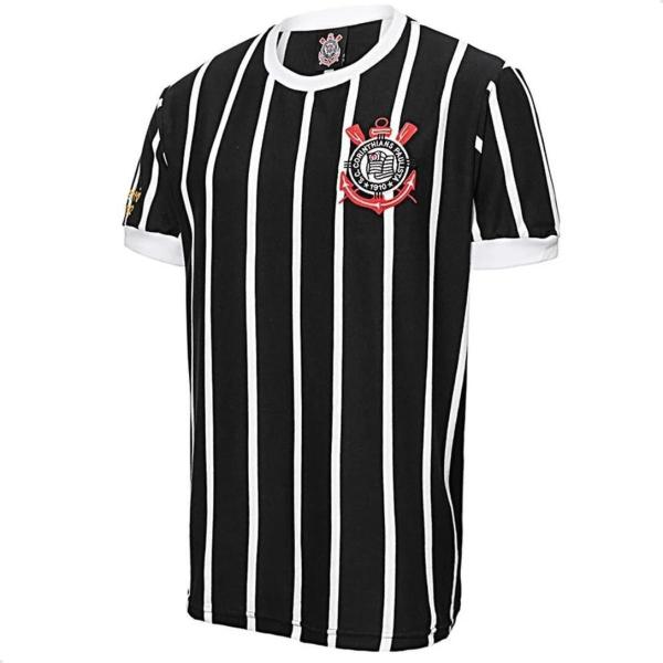 Imagem de Camiseta Corinthians Retrô Listrada Manto Do Timão Gaviões