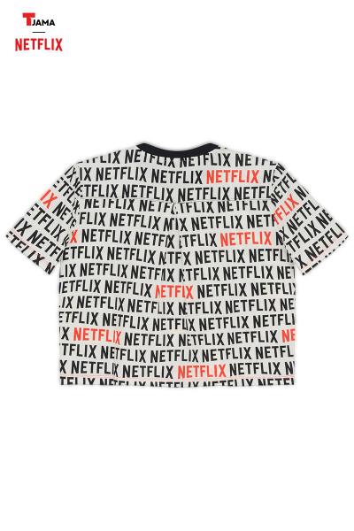 Imagem de Camiseta cropped netflix time