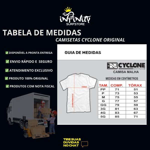 Camiseta Cyclone Rapidly Camisa Masculina Surfwear Estampada Surf Praia Verão - CYCLONE ORIGINAL Imagem de Camiseta Cyclone Rapidly Camisa Masculina Surfwear Estampada Surf Praia Verão
