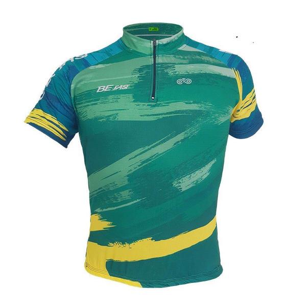 Imagem de Camiseta de Ciclismo Be Fast Cores Brasil